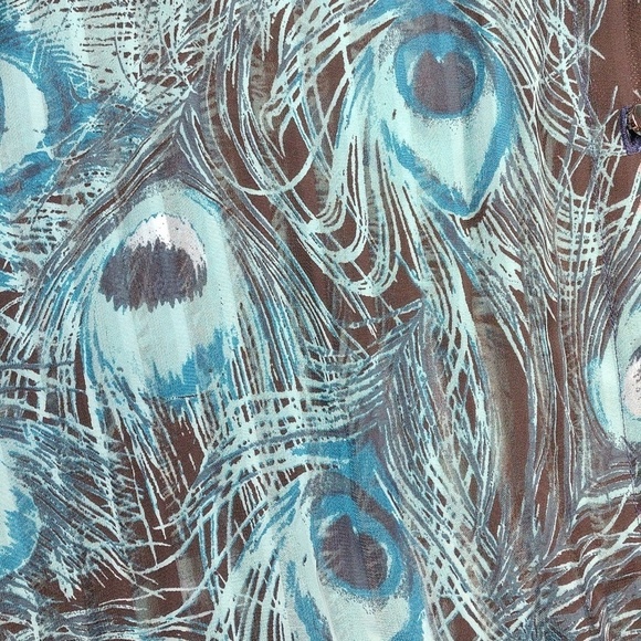 Rebecca Malone women's 3/4 sleeved button down blouse size XL - Picture 7 of 13